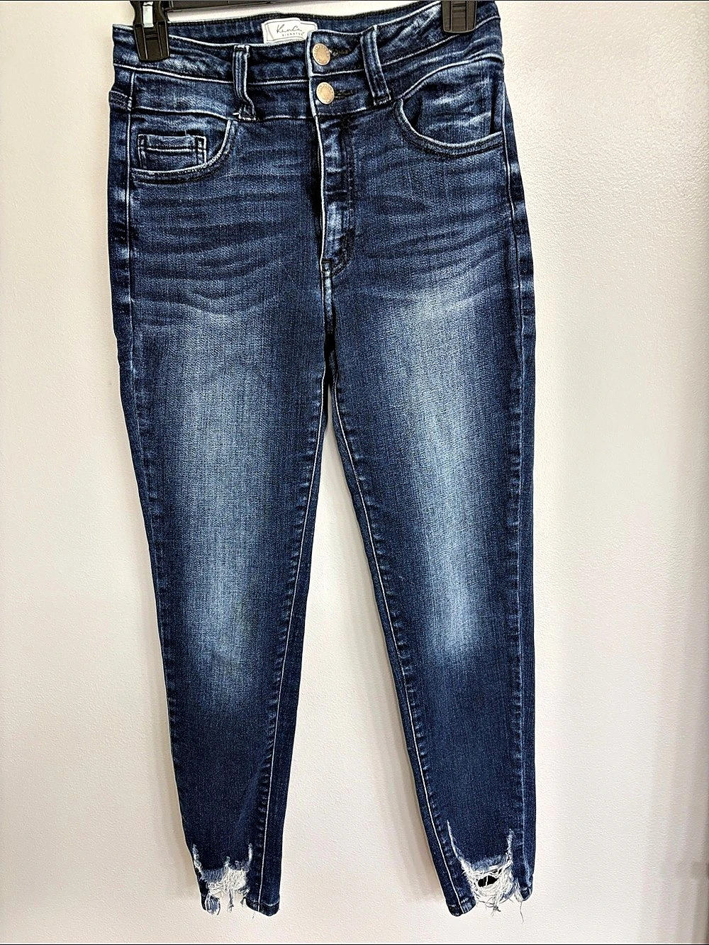 KanCan Distressed Skinny Jeans in Blue